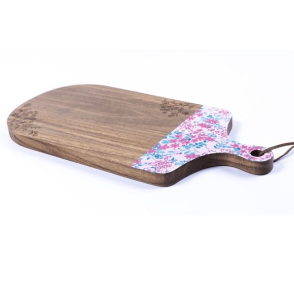 The Pioneer Woman Acacia Printed Pink Charcuterie Board - Picture 4 of 9